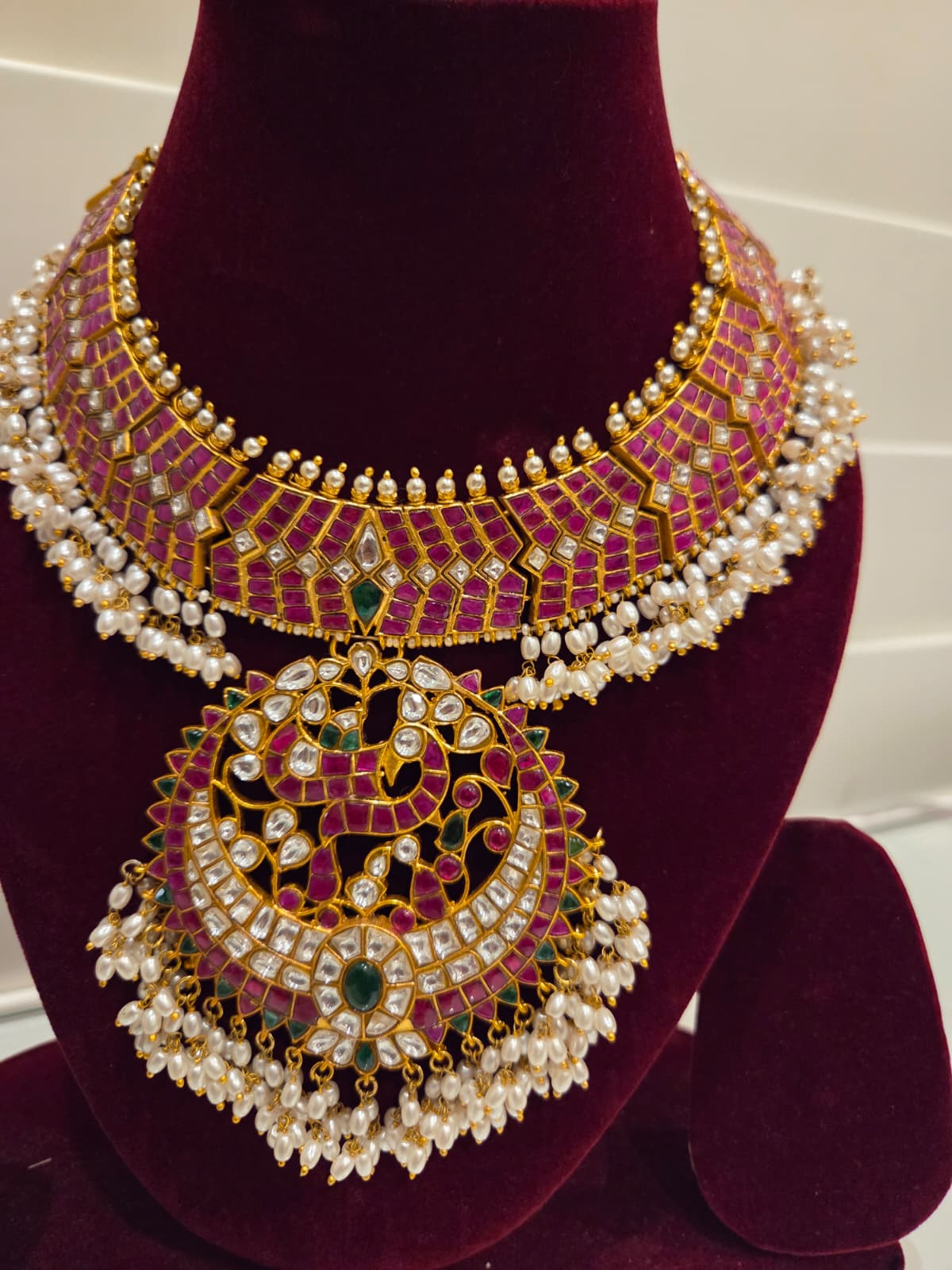 Bridal Jadau Kundan Peacock Necklace