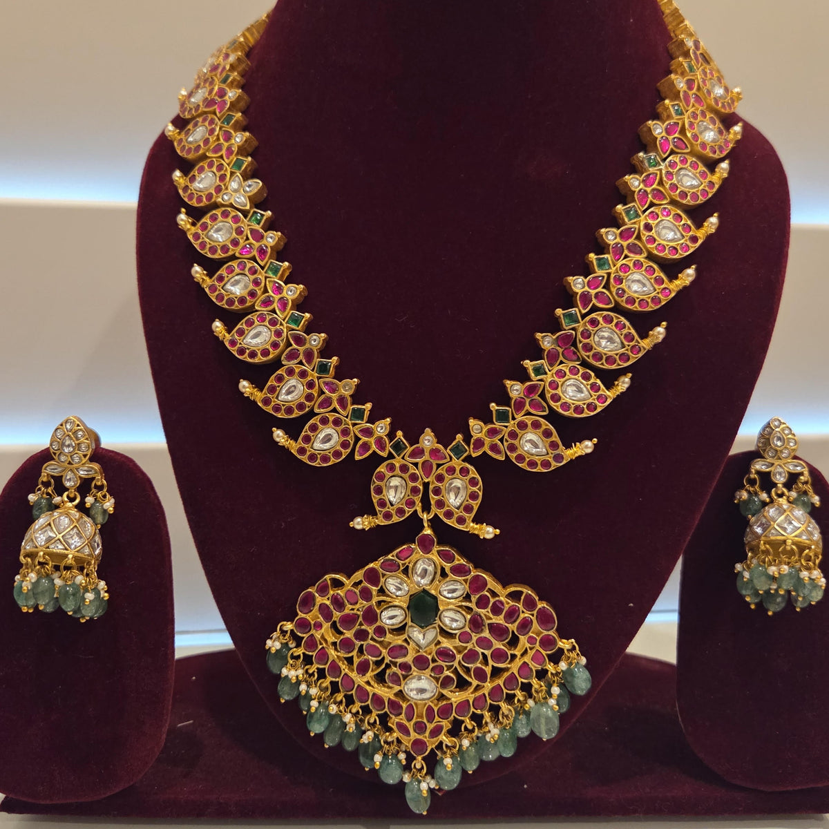 Two-in-One Jadau Kundan Mango Haaram